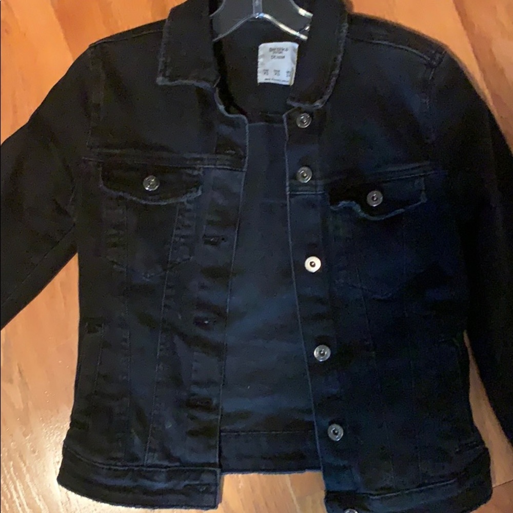 Black denim jacket